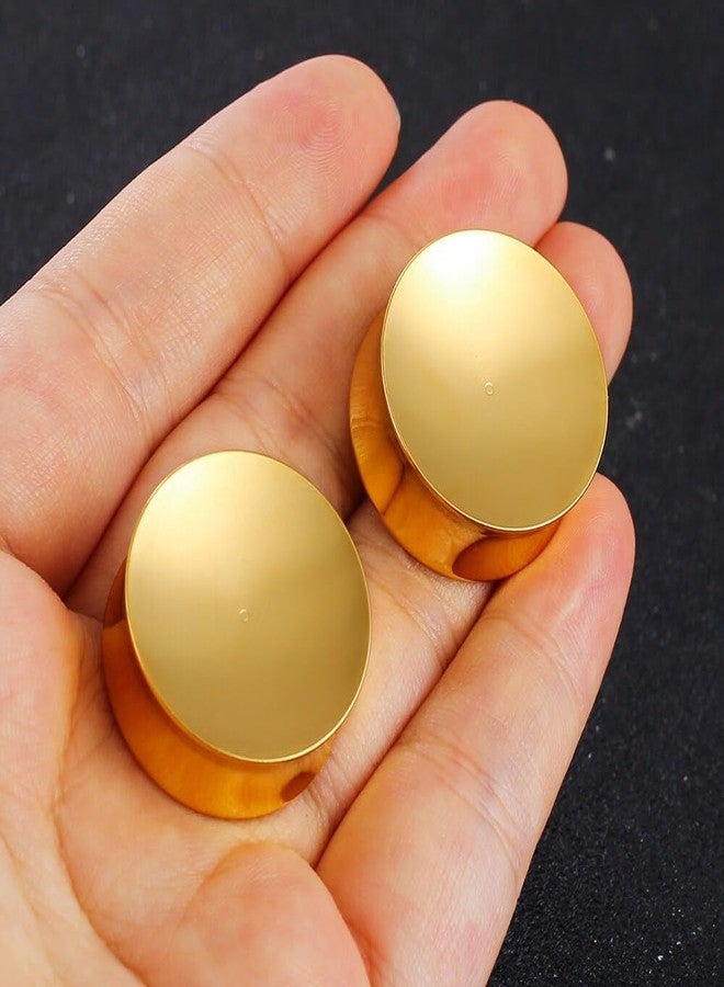 Earblity 2PCS 10mm/00g Gold Concave Ear Gauges Ear Plugs Gauges Tunnels for Stretched Ears Hypoallergenic 316 Stainless Steel Ear Body Piercing Jewelry for Women Men - Image 3